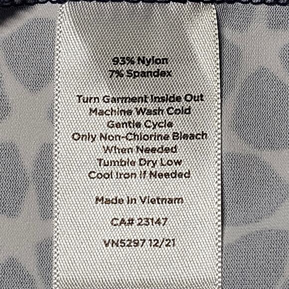 Talbots Petite Effortless Jersey Shift Dress - Star Geo - Navy/White Women's Lp - Picture 9 of 9